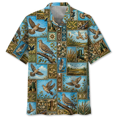 Dove Hunting Vintage Hunting Pattern Hawaiian Shirt