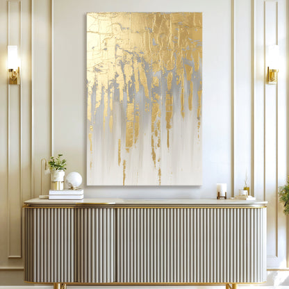 Golden Glow Texture Wall Art