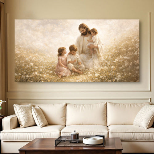 Christ Among the Little Ones Faith Wall Art