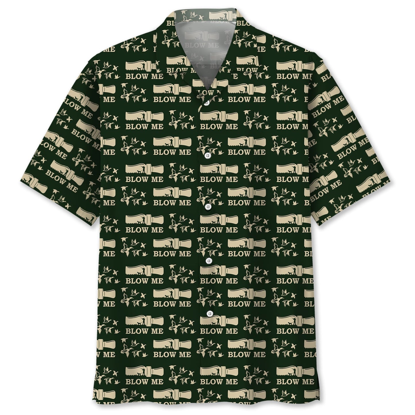 Duck Hunting Blow Me Hawaiian Shirt