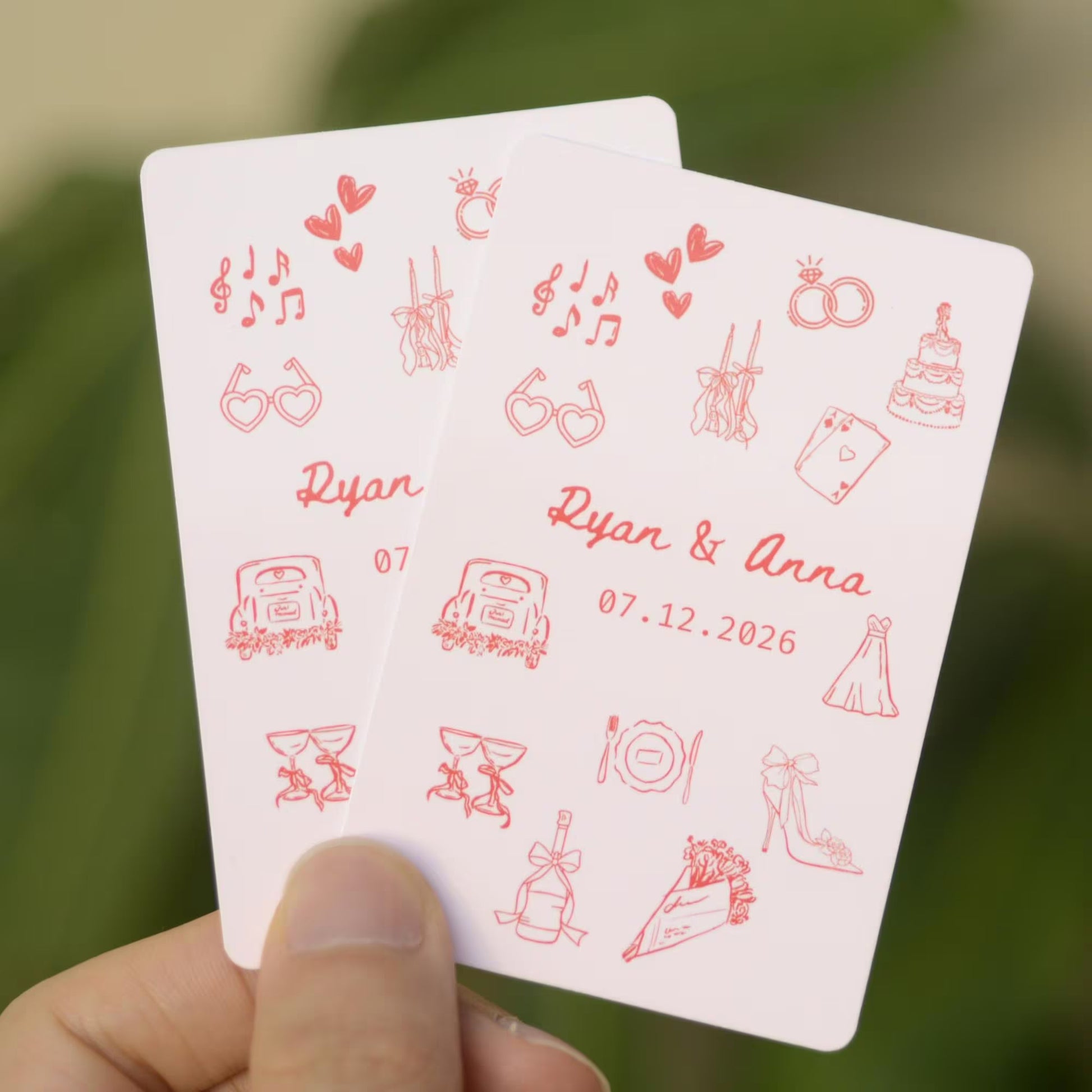 Custom Wedding Guest Book Playing Cards, Wedding Guest Book Alternative, Personalized Playing Cards, Bridal Shower Favors,...