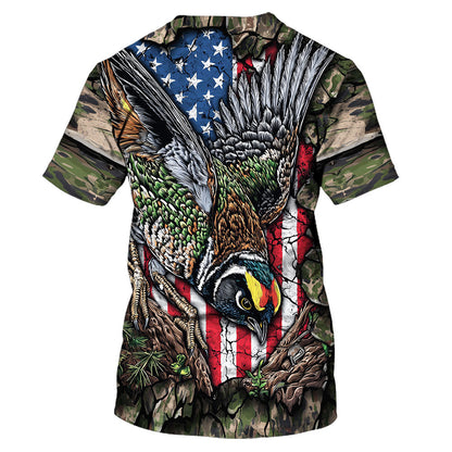 Quail Perched On The Rock All Over Print Shirt