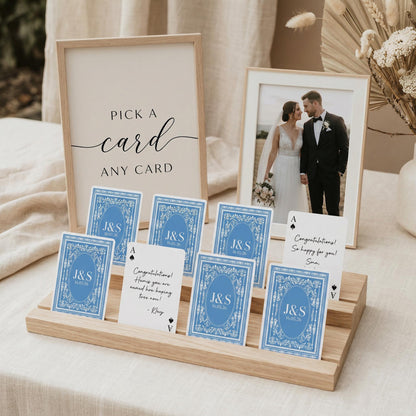 Custom Playing Cards Deck Personalized Wedding Guest Book Alternative - Unique Wedding Playing Cards