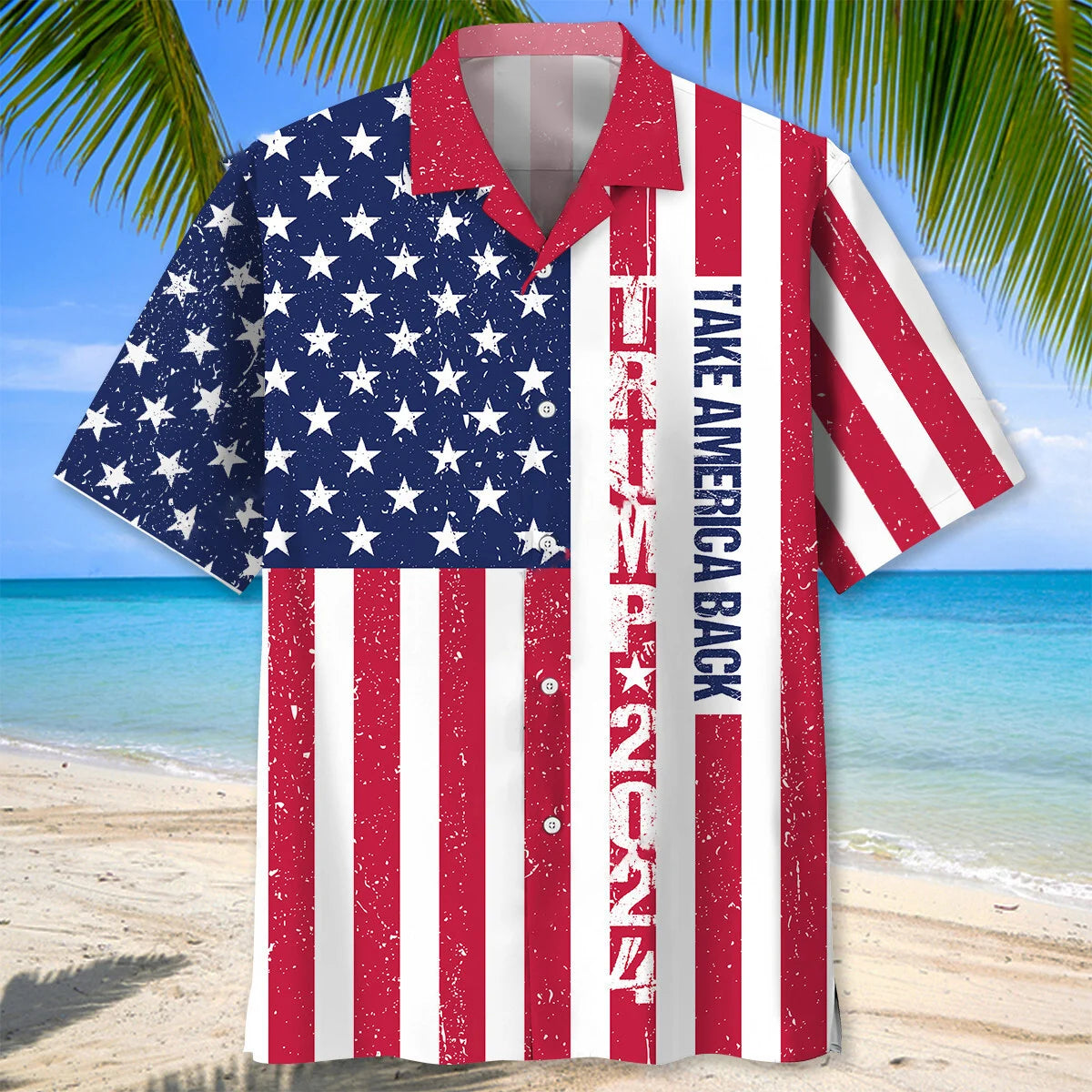 2024 America Hawaiian Shirt - S - hawaiian shirt