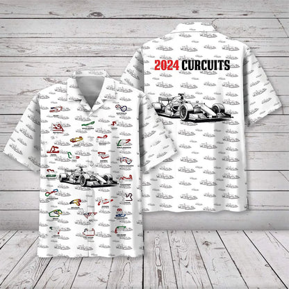 2024 F1 Circruits Hawaiian Shirt - S - hawaiian shirt