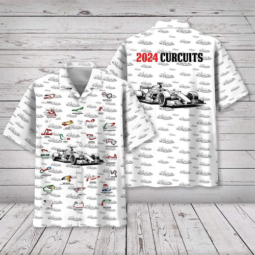2024 F1 Circruits Hawaiian Shirt - S - hawaiian shirt