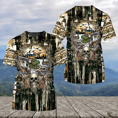 Awesome Mallard Duck Hunting Camo All Over Print Shirt