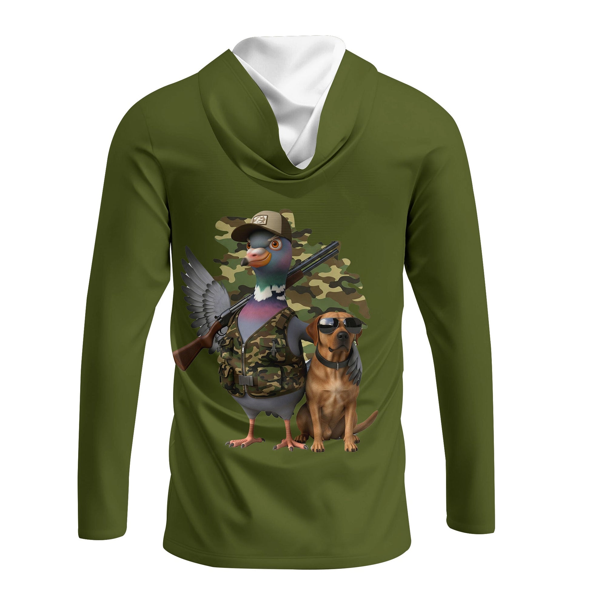 Funny Dove Hunter With Labrador All Over Print Shirt