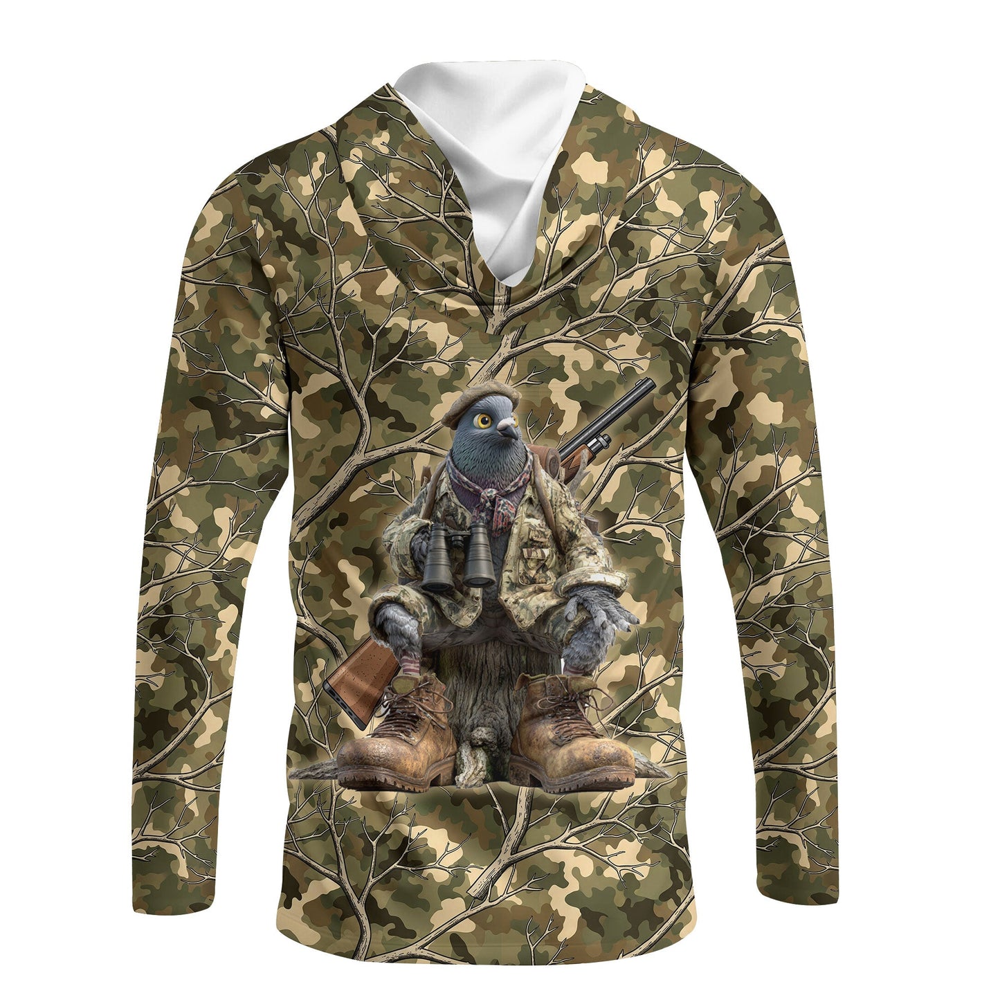 Funny Dove Hunting Camouflage All Over Print Shirt