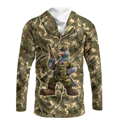 Dove Hunting Camouflage Funny All Over Print Shirt