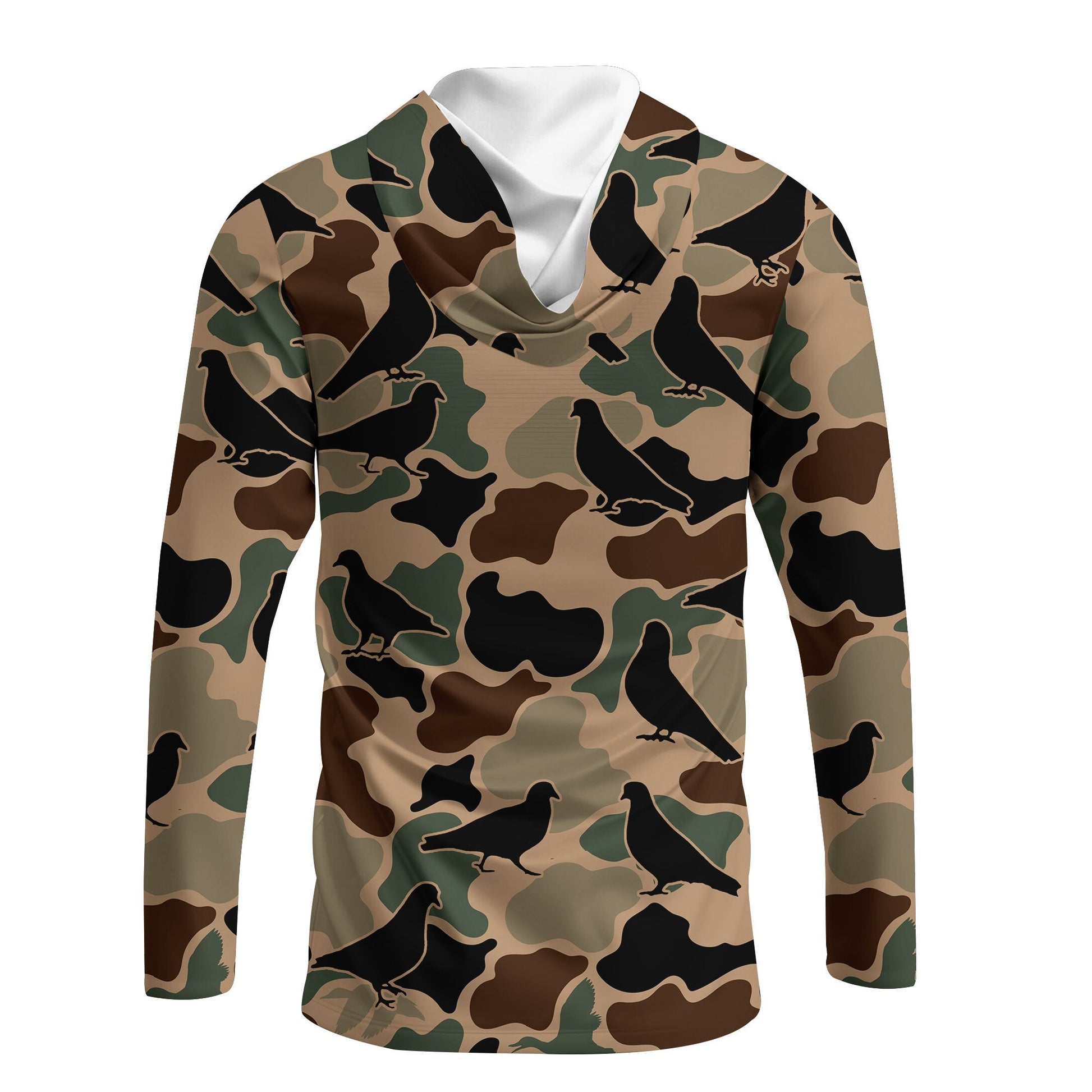 Dove Bird Camouflage Pattern All Over Print Shirt