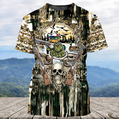 Awesome Mallard Duck Hunting Camo All Over Print Shirt