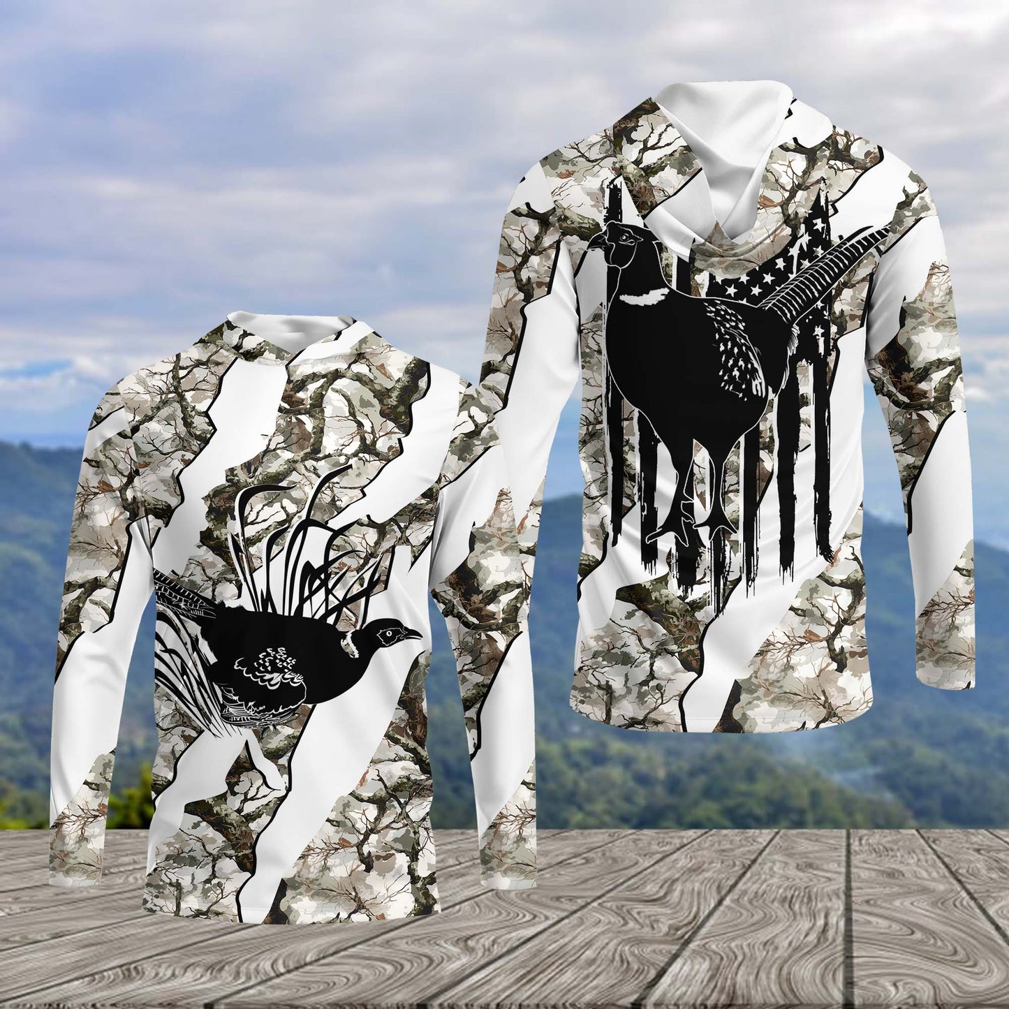 America Pheasant Hunting Camo All Over Print Shirt