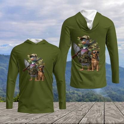 Funny Dove Hunter With Labrador All Over Print Shirt