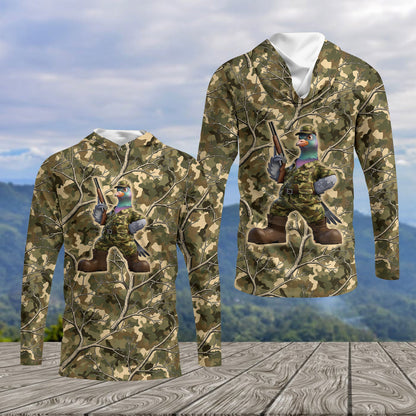 Dove Hunting Camouflage Funny All Over Print Shirt