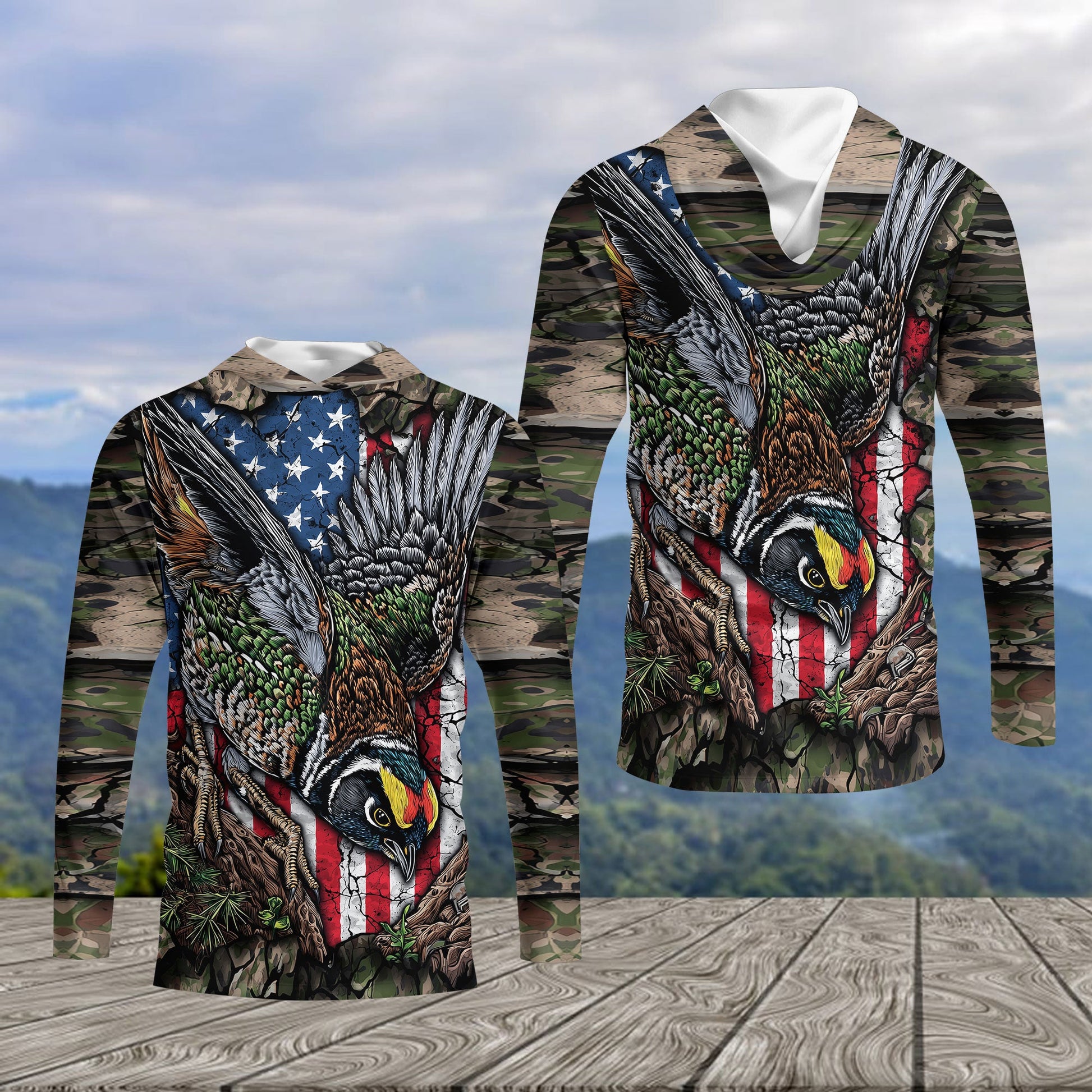 Quail Perched On The Rock All Over Print Shirt