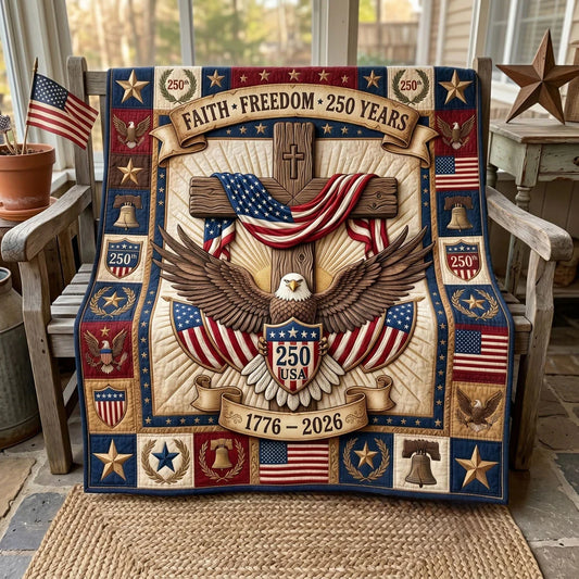 250 Years Of American Valor Quilt Blanket