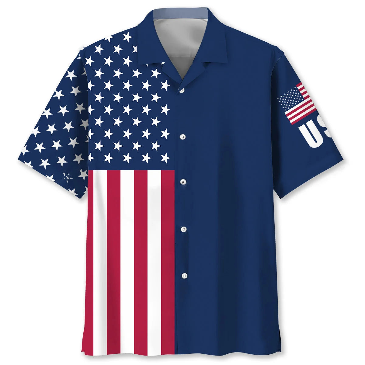 250 Years of America Hawaiian Shirt - L - hawaiian shirt