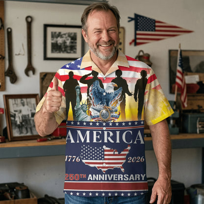 250 Years of Freedom Hawaiian Shirt - 2XL - hawaiian shirt