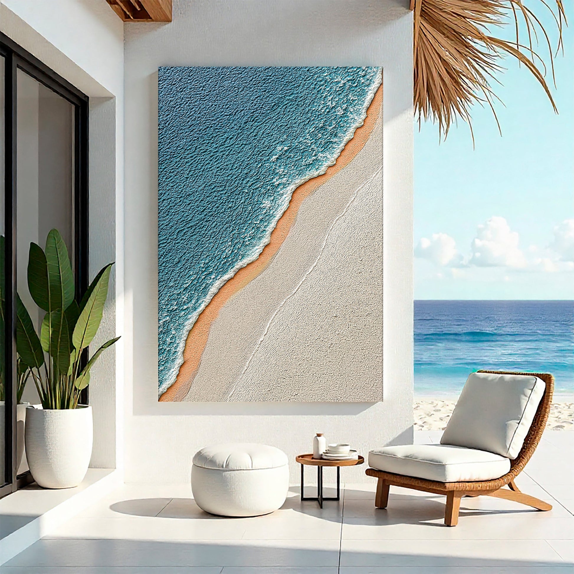 Shoreline Serenity Abstract Wall Art II
