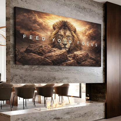 Feed Your Focus Lion Wall Sign