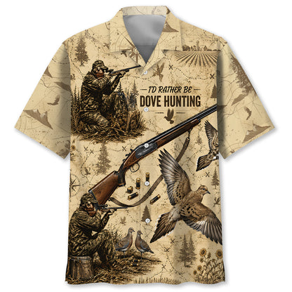 Vintage Dove Hunting Hawaiian Shirt