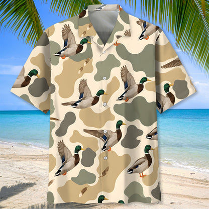 Hunting Mallard Duck Camouflage Hawaiian Shirt