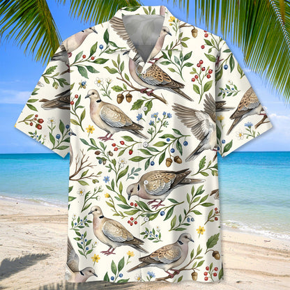 Vintage Wild Dove Nature Hawaiian Shirt