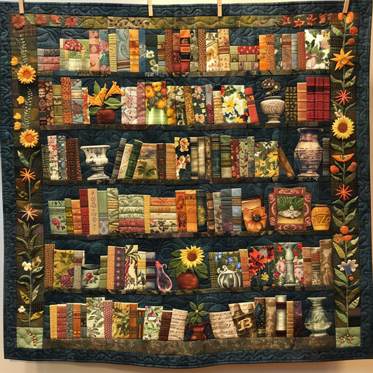 Novel Niche Quilted Blanket - Throw (55" x 60")