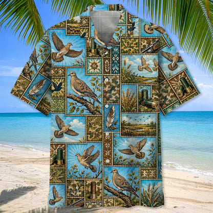 Dove Hunting Vintage Hunting Pattern Hawaiian Shirt
