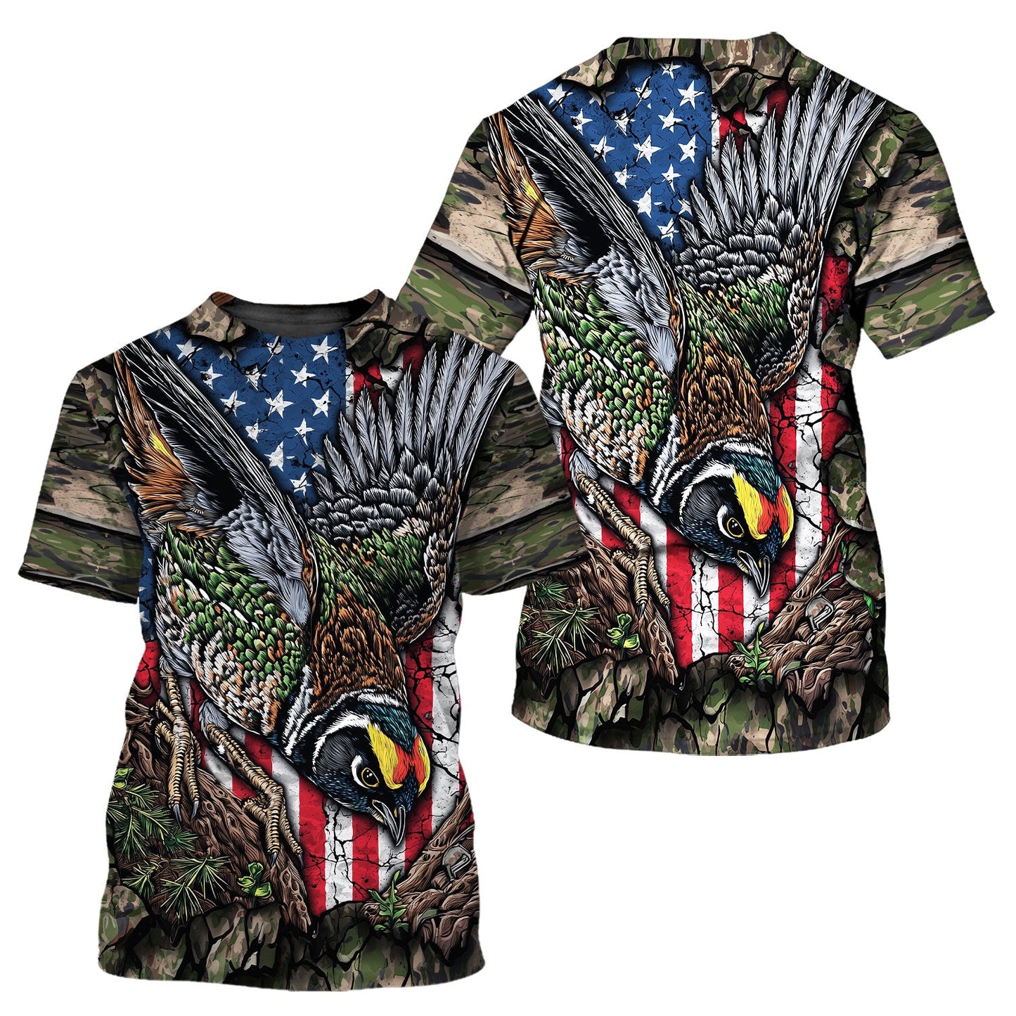 Quail Perched On The Rock All Over Print Shirt
