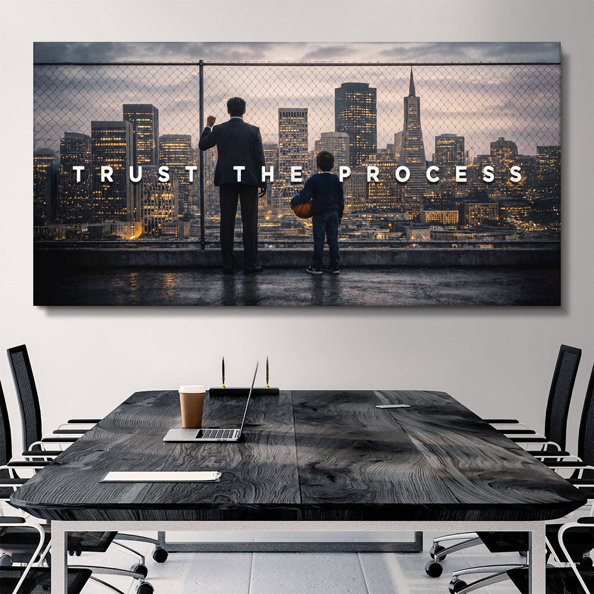 Trust The Process Motivational Wall Sign
