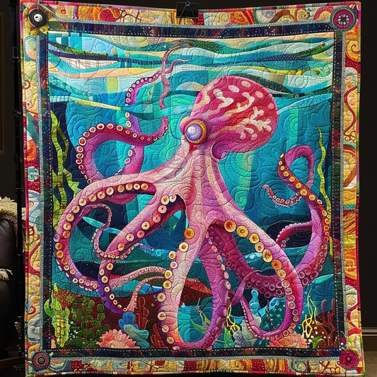 Oceanic Opulence Quilted Blanket - Throw (55" x 60")