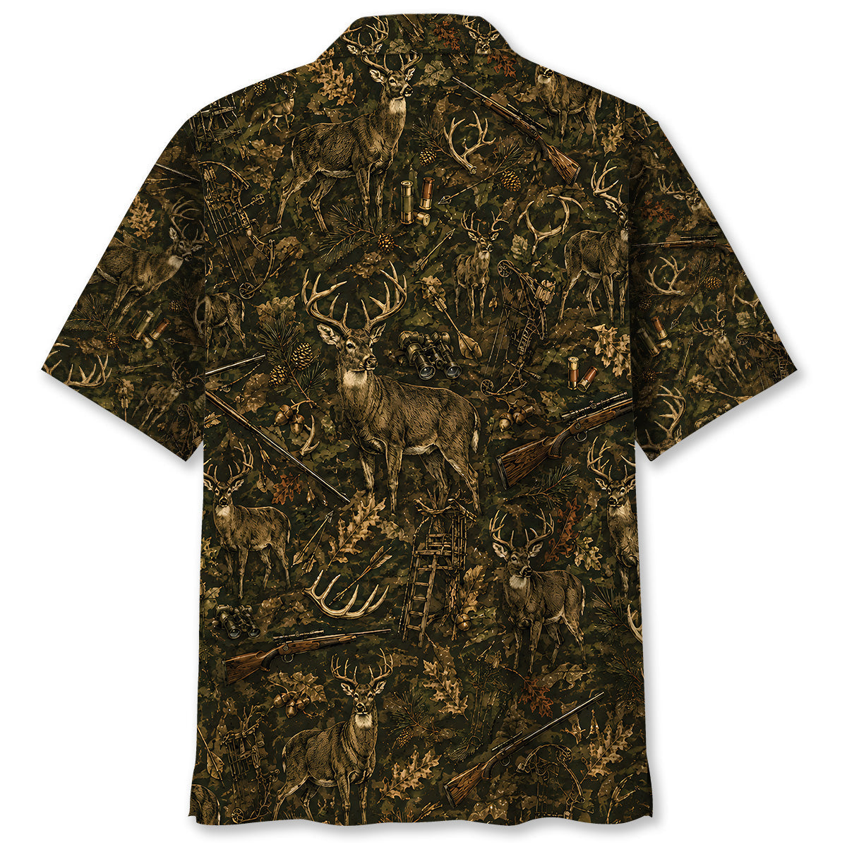 Vintage Deer Hunting Hawaiian Shirt