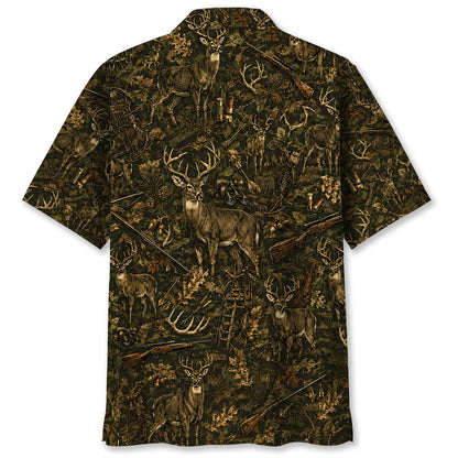 Vintage Deer Hunting Hawaiian Shirt