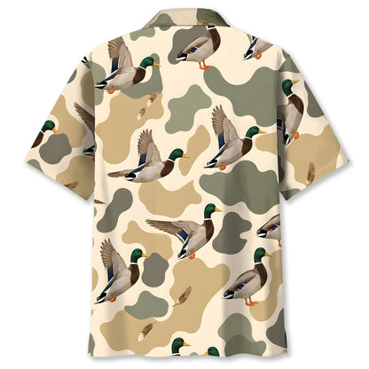 Hunting Mallard Duck Camouflage Hawaiian Shirt