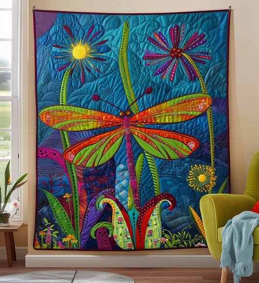 Tranquil Pond Throw Quilted Blanket - Throw (55" x 60")
