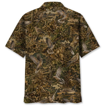 Dove Hunting Camo Hawaiian Shirt