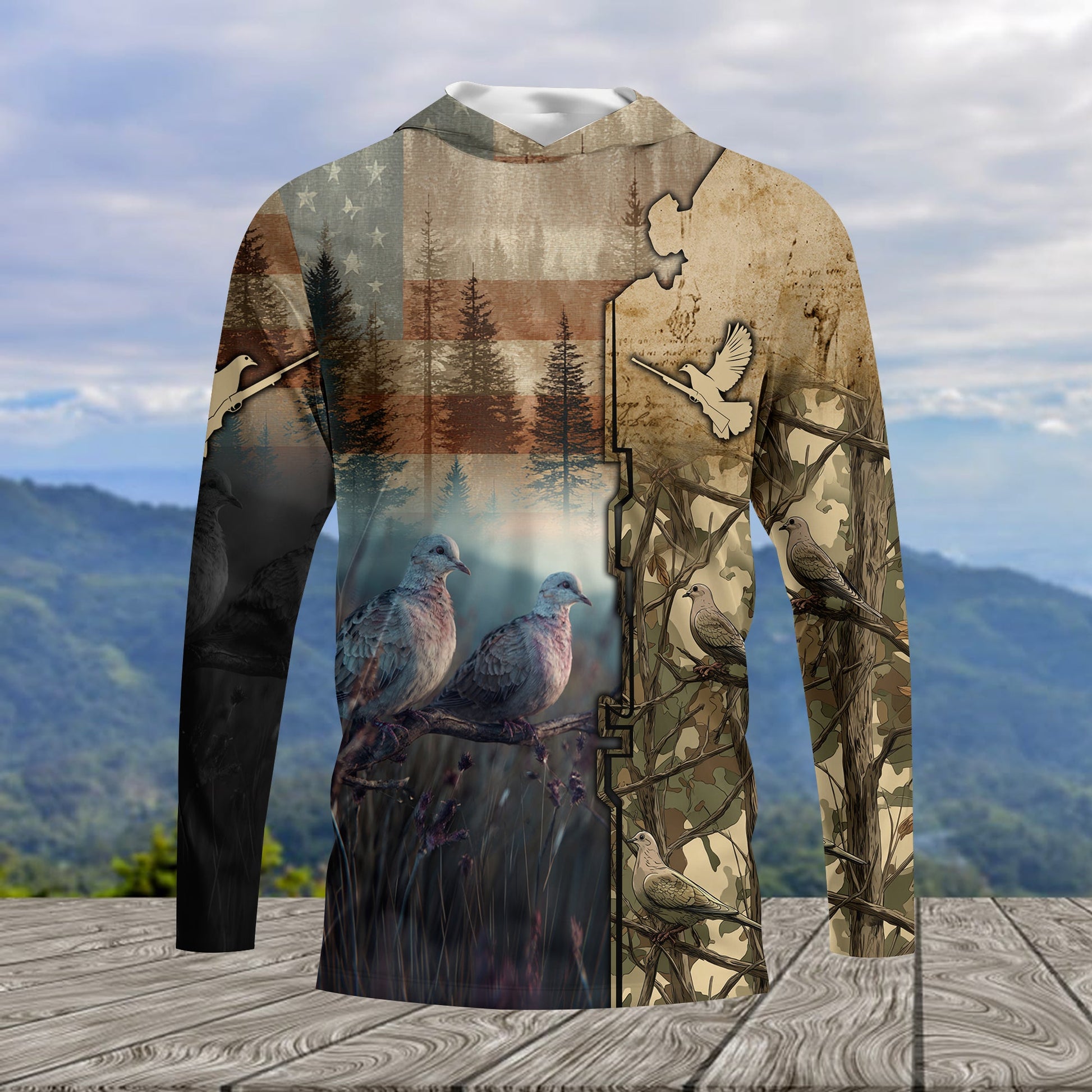 Camouflage Dove Hunting All Over Print Shirt