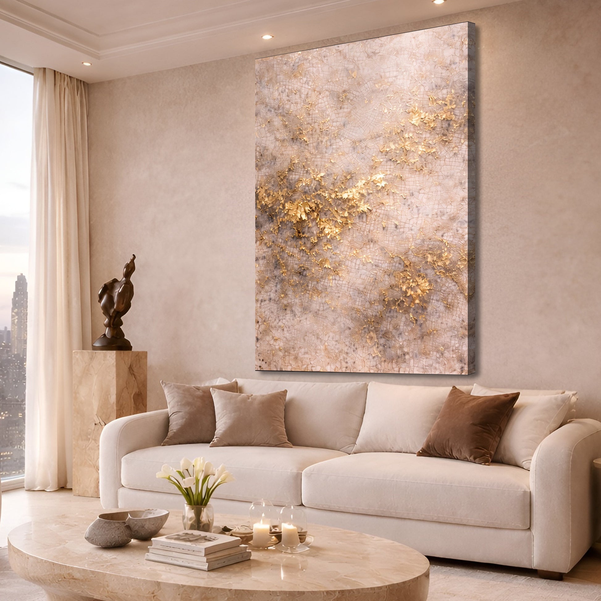 Venetian Plaster Abstract Wall Art