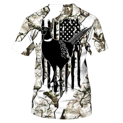 America Pheasant Hunting Camo All Over Print Shirt
