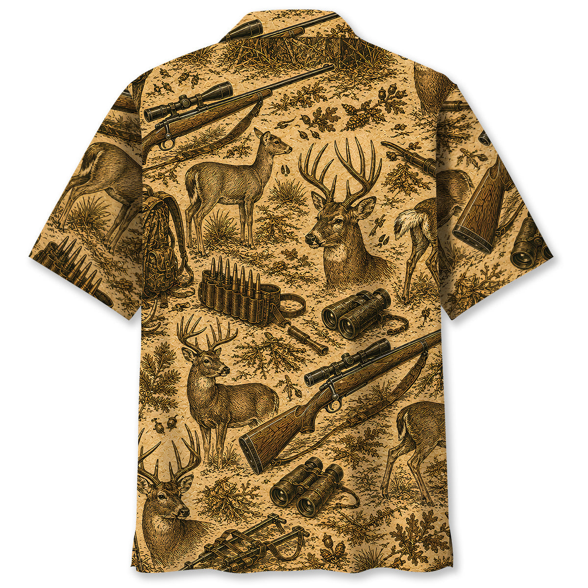 Vintage Deer Hunting Hawaiian Shirt
