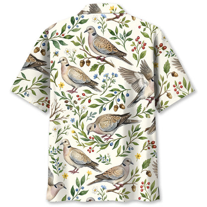 Vintage Wild Dove Nature Hawaiian Shirt