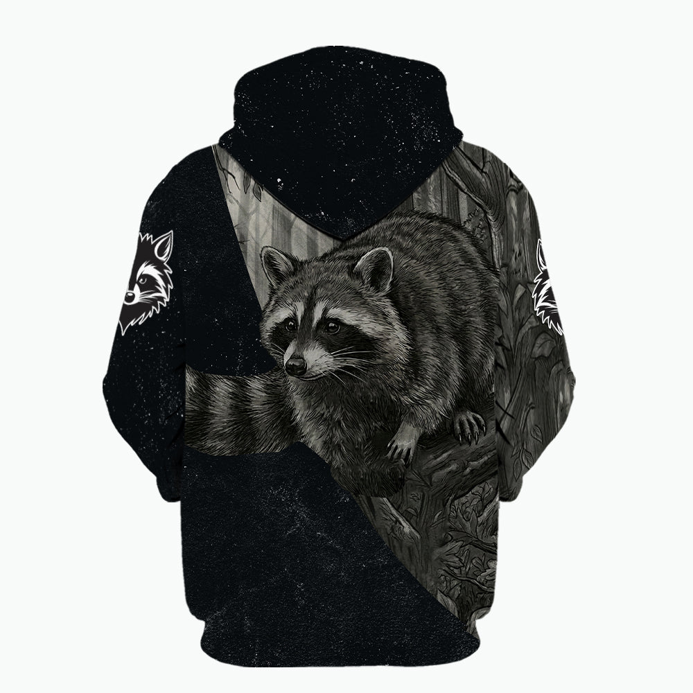 Grey Woods Raccoon - Elite Hunting All Over Print Shirt