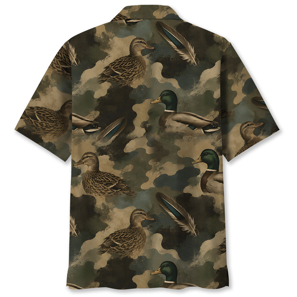 Duck Camouflage Graphic Pattern Hawaiian Shirt