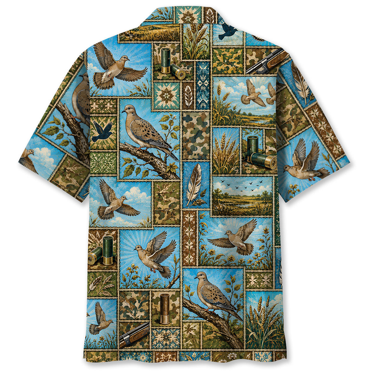 Dove Hunting Vintage Hunting Pattern Hawaiian Shirt