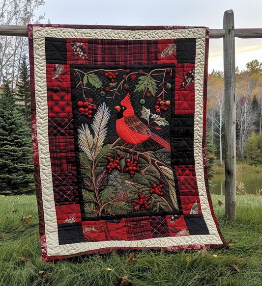 Ruby Reflections Quilted Blanket - Throw (55" x 60")