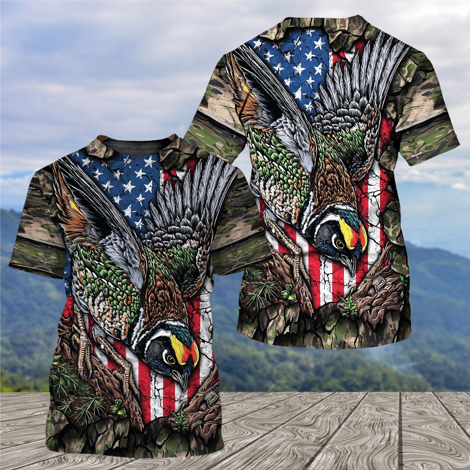 Quail Perched On The Rock All Over Print Shirt