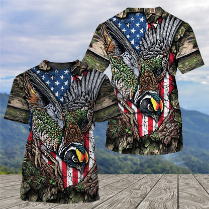 Quail Perched On The Rock All Over Print Shirt