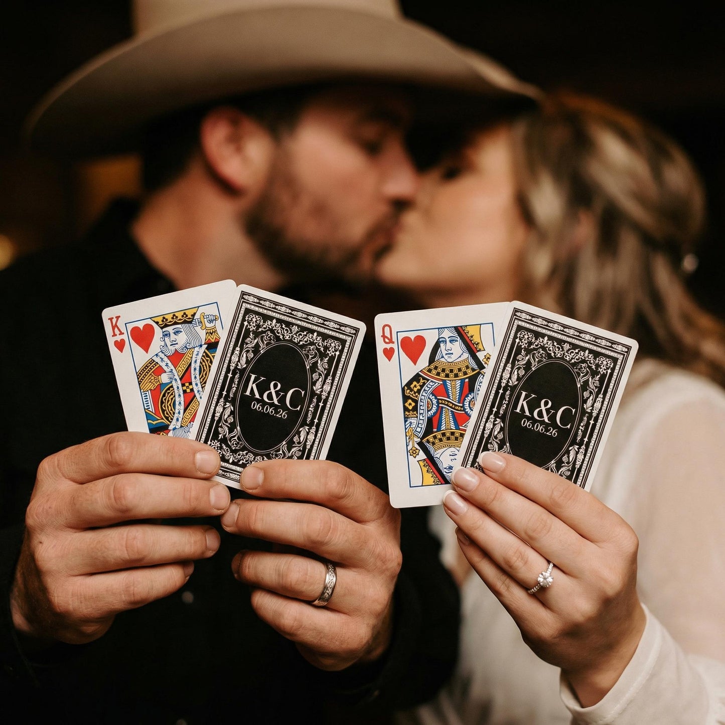 Custom Playing Cards Deck Personalized Wedding Guest Book Alternative - Unique Wedding Playing Cards